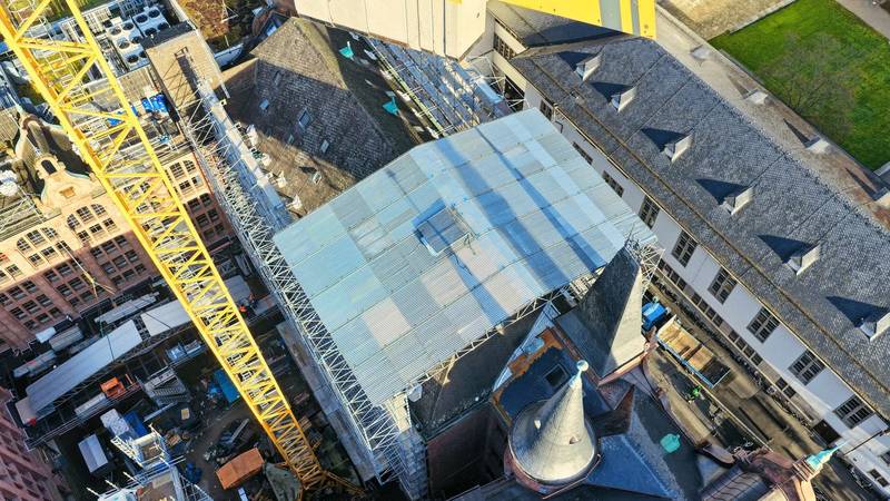 Gerüstbau Heidelberg Vogelperspektive